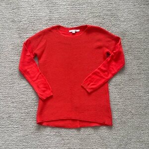 Boden Women’s Red Knit Sweater Fall Winter Casual Maximalist Thanksgiving